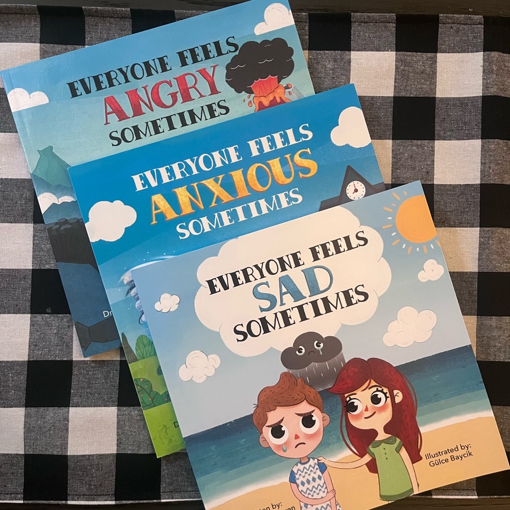 Colorful Book Series in Red and Blue